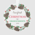 Our First Christmas | Grandparents | Pine Wreath