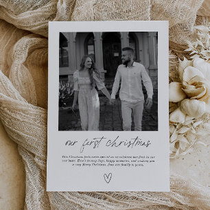 Our First Christmas Handwritten Photo Holiday Card