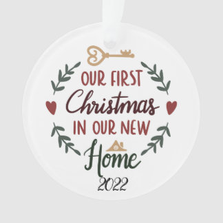 Our First Christmas in Our New Home 2022 Keepsake Ornament