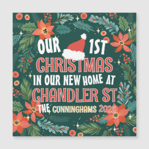 Our First Christmas in our New Home Bold Wreath