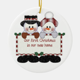 Our First Christmas in Our New Home Ceramic Ornament