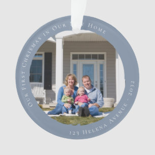 Our First Christmas in Our New Home Photo Ornament