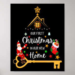 Our First Christmas In Our New Home Xmas  Poster