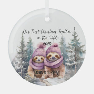 Our First Christmas in the Wild Newlyweds Ornament