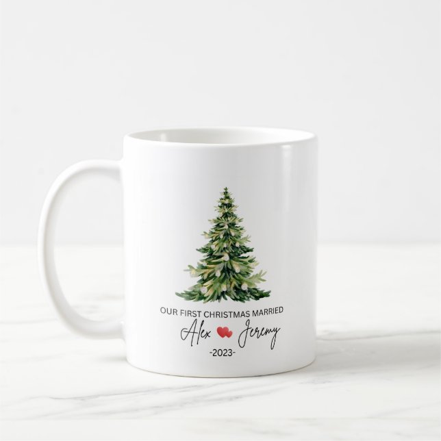 Our First Christmas Married Mug (Left)
