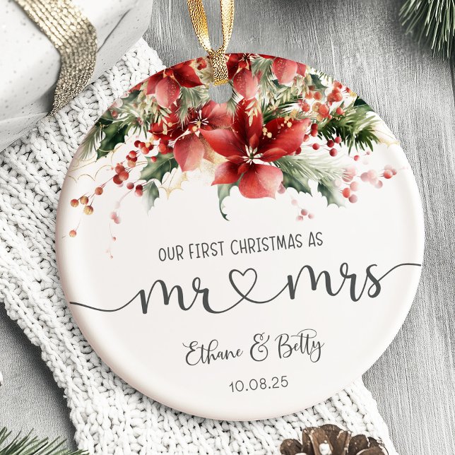 Our First Christmas Married Ornament Mr&Mrs (Our First Christmas Married Ornament)