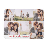 Our First Christmas Modern Photo Collage Christmas