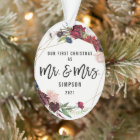 Our First Christmas Mr & Mrs | First Married Photo