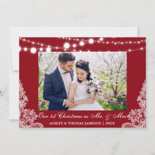 Our First Christmas Mr. & Mrs. Photo Card R