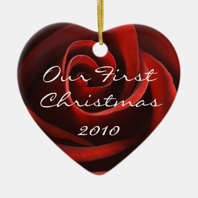Our First Christmas ornament (Front)