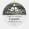 Our first Christmas ornament - love birds - rustic