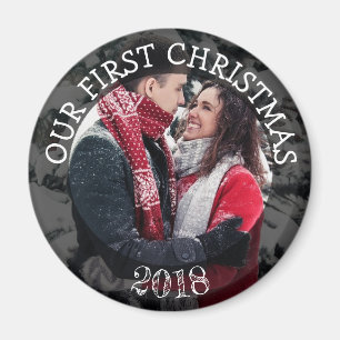 Our First Christmas Personalised Reminder Magnet