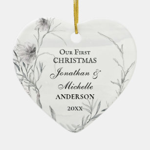 Our First Christmas, Personalized Christian Ceramic Ornament