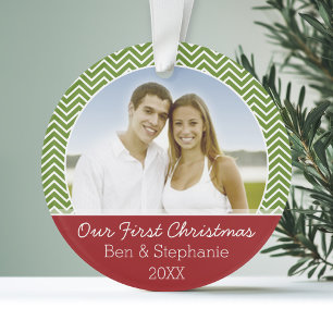 Our First Christmas Photo - Double-Sided Ornament