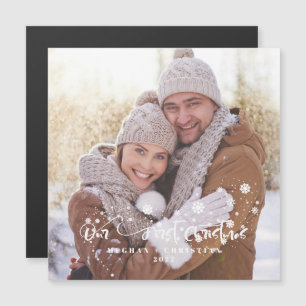 Our first Christmas Photo Holiday Magne