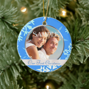 Our First Christmas Photo Ornament