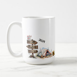 Our First Christmas Rustic Couple Newlywed Camping Coffee Mug