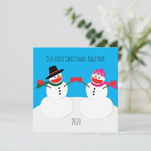 Our First Christmas Snowmen 2020 Face Masks