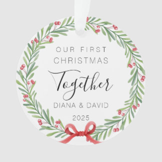 Our First Christmas Together 2025 Acrylic Ornament