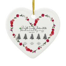 Our First Christmas Together 2026 Heart Ornament,