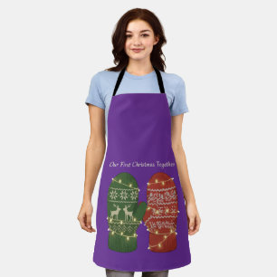 Our First Christmas Together Cosy Knitted Apron