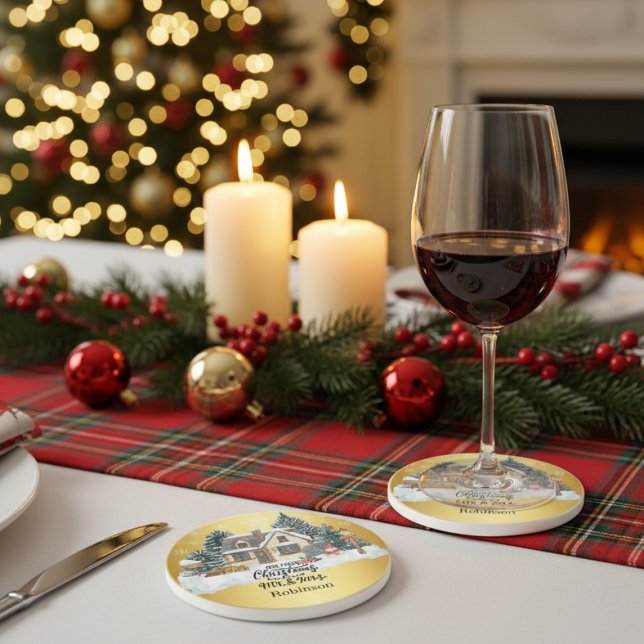 Our First Christmas Together Custom  Name Coaster (Creator Uploaded)