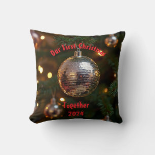 Our First Christmas Together Customisable Cushion