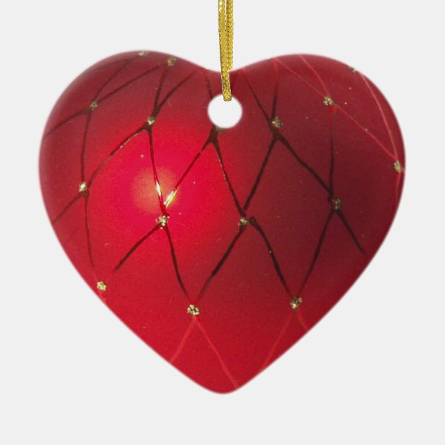 Our  First Christmas Together Heart Ornament (Front)