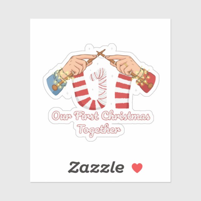 Our First Christmas Together Knitting Couple  (Sheet)