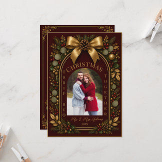 Our First Christmas Together Newlywed Holiday Card
