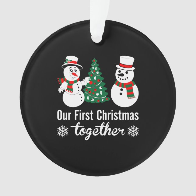 Our First Christmas Together  Ornament (Front)