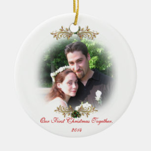 Our first Christmas together ornament