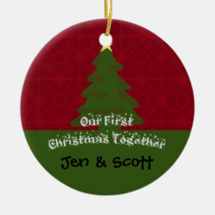 Our First Christmas Together Photo Ornament