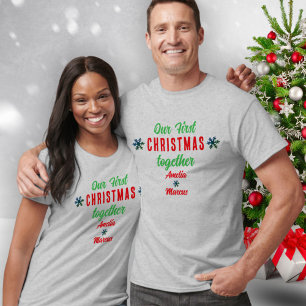 Our First Christmas Together Snowflakes T-Shirt
