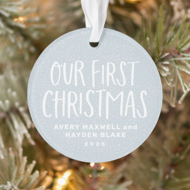 Our first Christmas twin babies personalised photo Ornament (Tree)