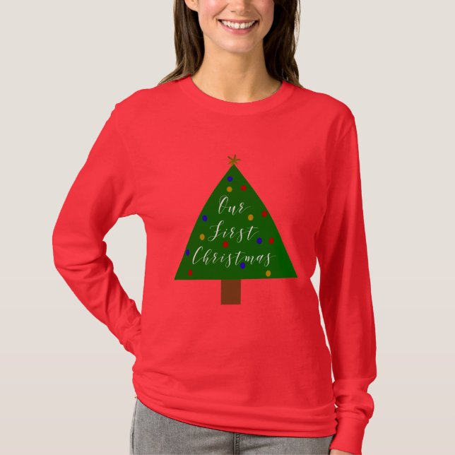 Our First Christmas Ugly Christmas Sweater (Front)