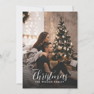 Our First Christmas Urban Romantic Photo Card