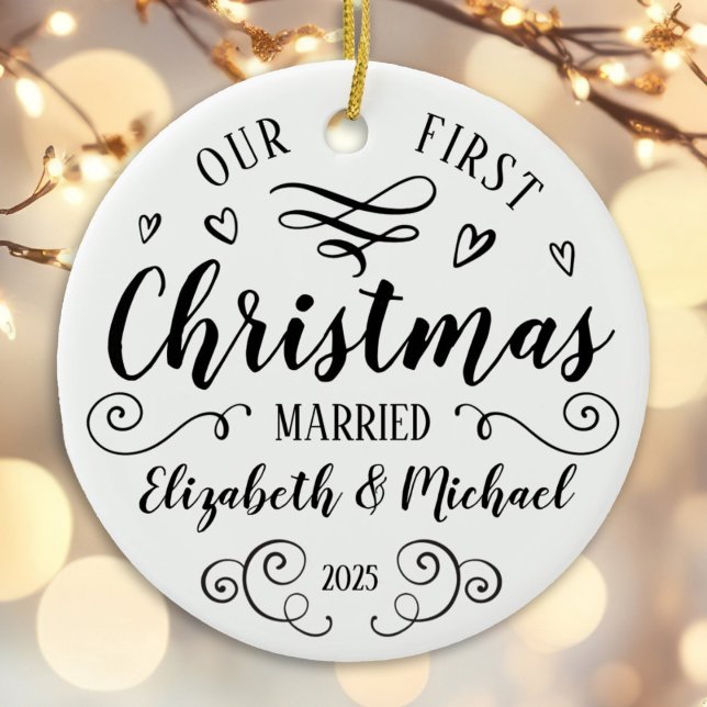 our first christmas wedding hand drawn ornament (Creator Uploaded)