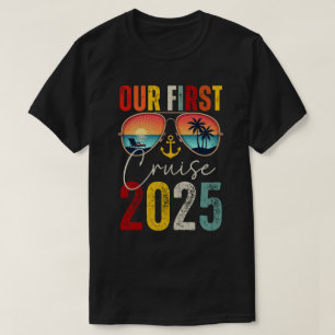 Our First Cruise 2025 family cruise Matching Famil T-Shirt