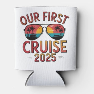 Our First Cruise 2025 Summer Trip Matching Can Cooler
