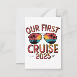 Our First Cruise 2025 Summer Trip Matching Card