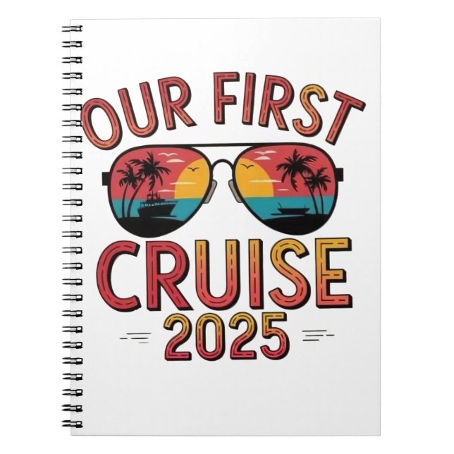 Our First Cruise 2025 Summer Trip Matching  Notebook (Front)