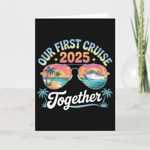 Our First Cruise 2025 Together Matching Couple And Card