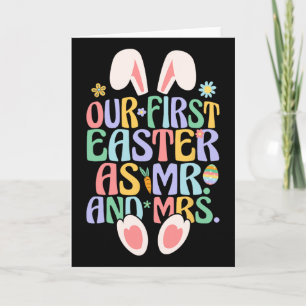 Our First Easter As Mr And Mrs Couple Husbynd Wife Card