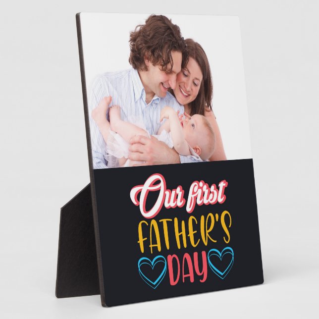 Our First Father's Day – A Timeless Bond Plaque (Side)
