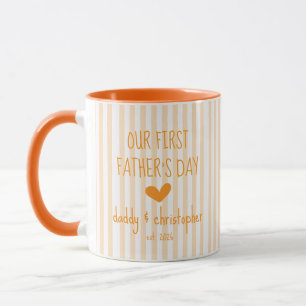 Our First Fathers Day Personalise Mug for Dad