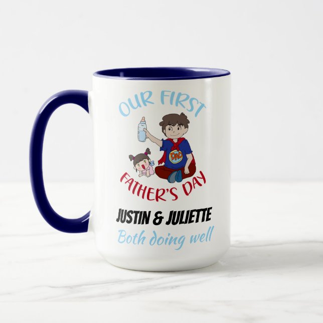 Our first father's day personalised mug (Left)