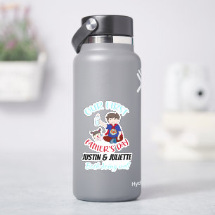 Our first father's day personalised sticker