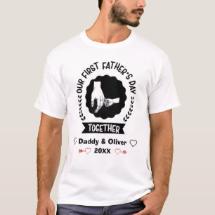 Our First Father's Day together 2021, Custom Names T-Shirt