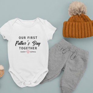 OUR FIRST FATHER'S DAY TOGETHER BABY BODYSUIT